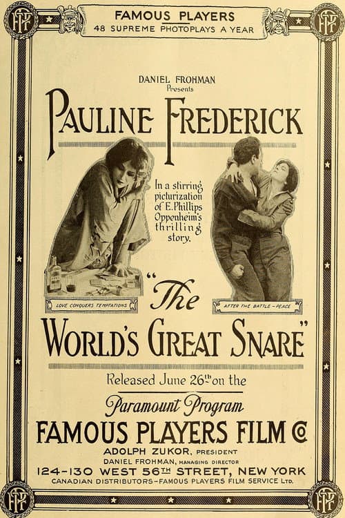 Постер до фільму «The World's Great Snare»