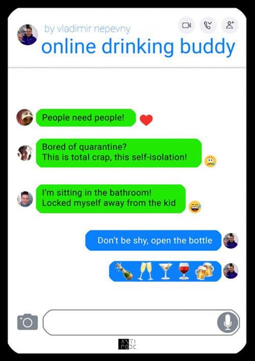 Poster for Online Drinking Buddy