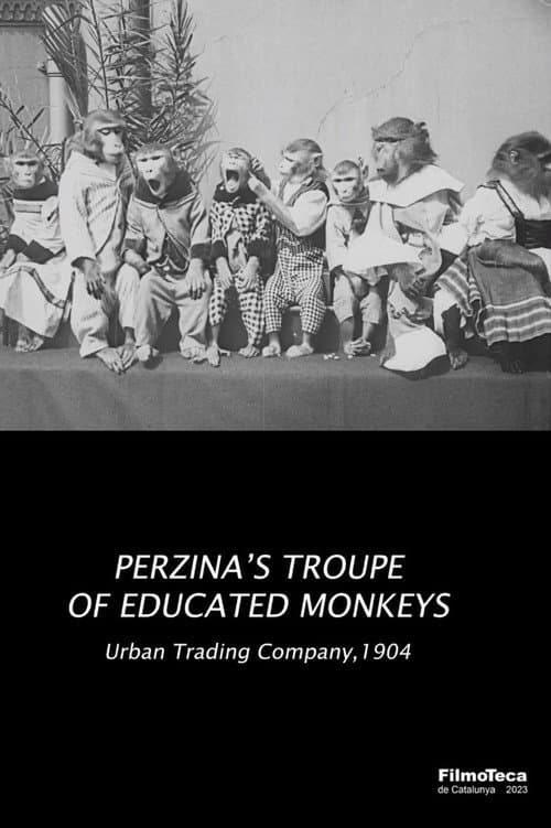 Poster for Perzina's Troupe of Educated Monkeys
