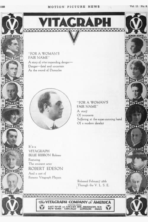 Poster for For a Woman’s Fair Name
