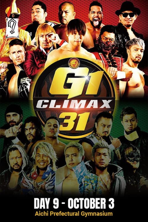 Poster for NJPW G1 Climax 31: Day 9