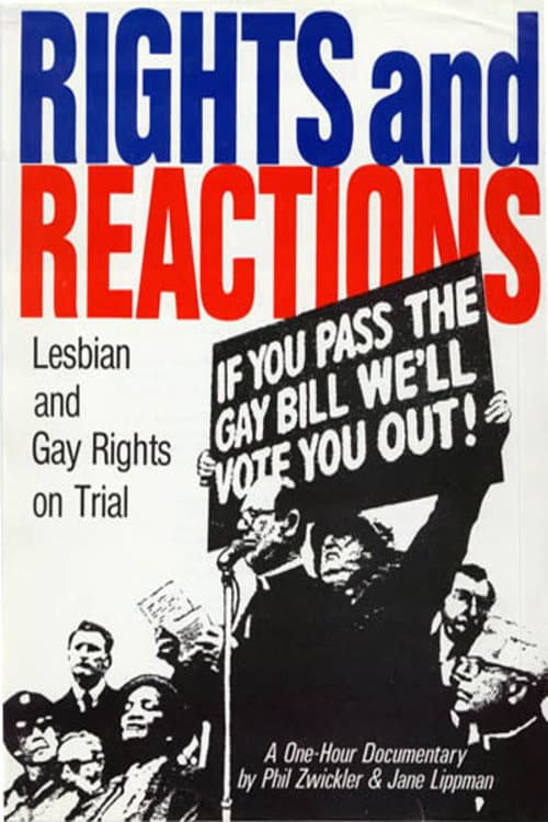 Постер до фільму «Rights and Reactions: Lesbian & Gay Rights on Trial»
