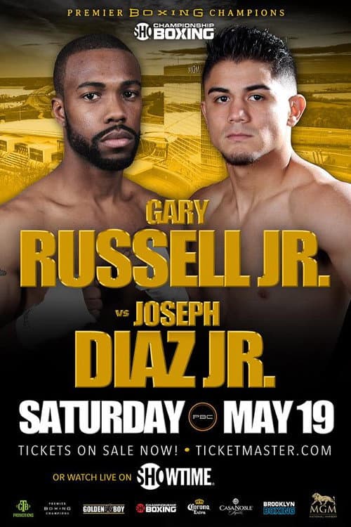 Poster for Gary Russell Jr. vs. Joseph Diaz Jr.