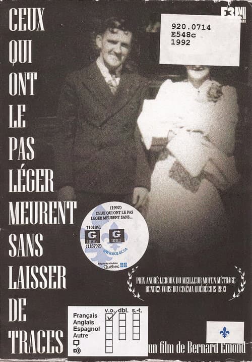 Poster for Ceux qui ont le pas léger meurent sans laisser de traces
