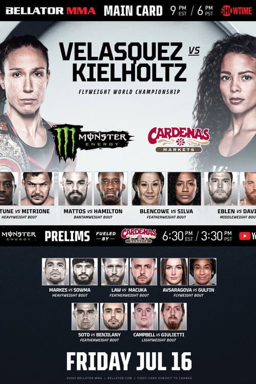 Poster for Bellator 262: Velasquez vs. Kielholtz