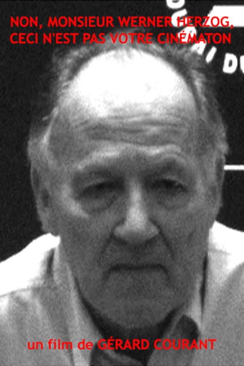 Poster for No Mr. Werner Herzog, this isn't your Cinématon