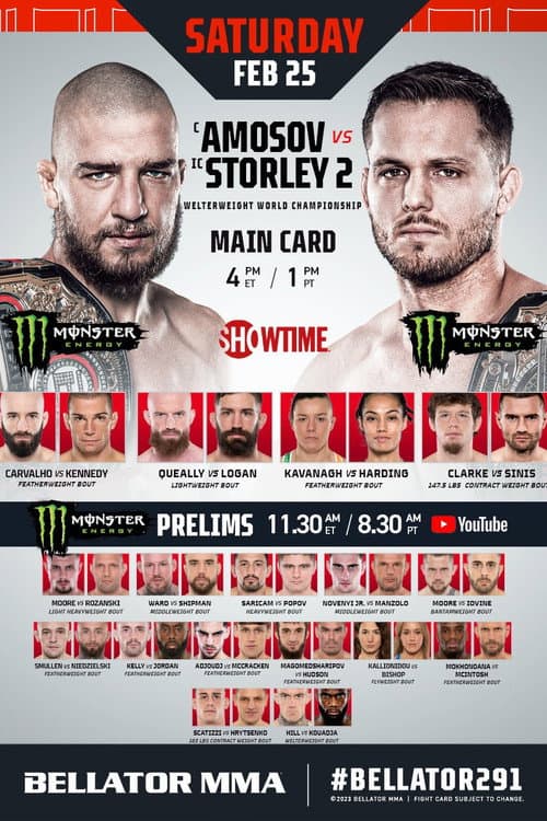 Poster for Bellator 291: Amosov vs. Storley 2