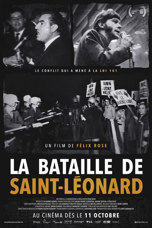 Poster for La bataille de Saint-Léonard