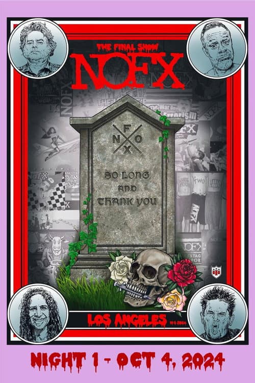 Poster for NOFX: The Final Show (Night 1) Oct 4, 2024