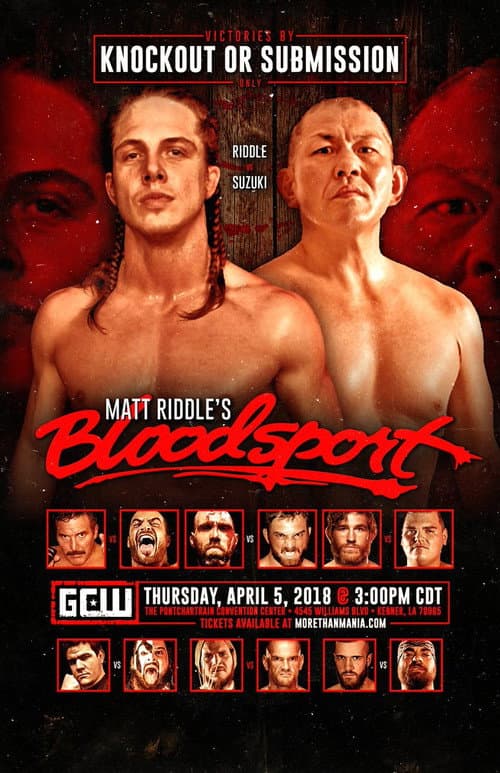 Poster for GCW Matt Riddle's Bloodsport