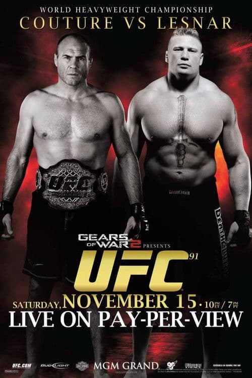 Poster for UFC 91: Couture vs. Lesnar