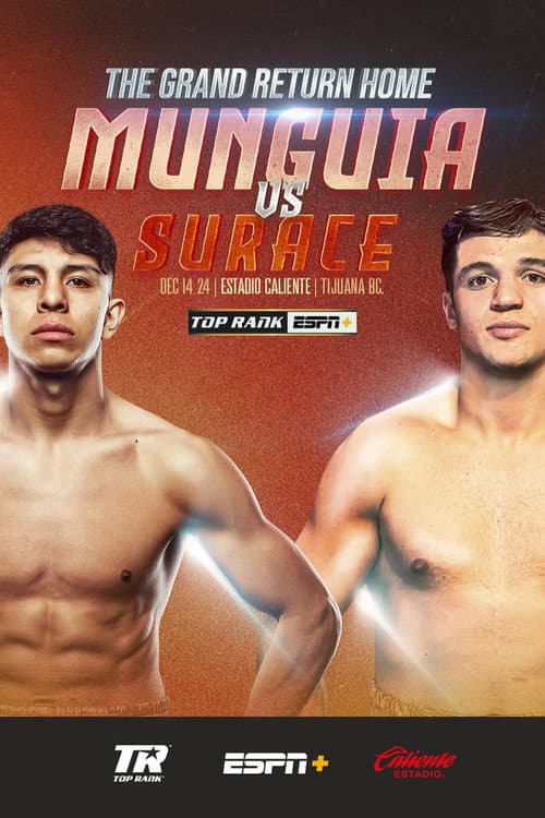 Poster for Jaime Munguia vs. Bruno Surace