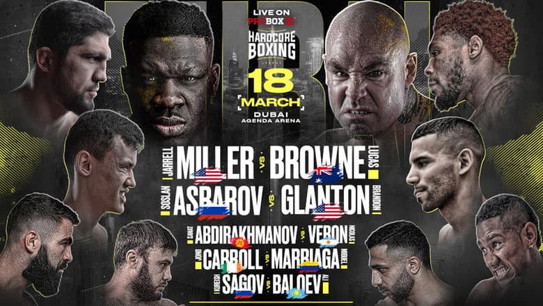 Backdrop from Jarrell Miller vs. Lucas Browne