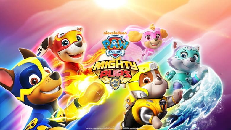 Backdrop from Paw Patrol Mighty Pups Charged Up