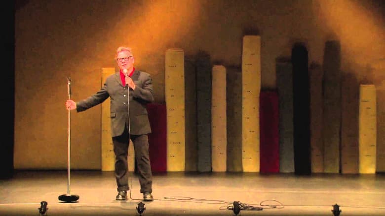 Backdrop from Stewart Lee: Carpet Remnant World