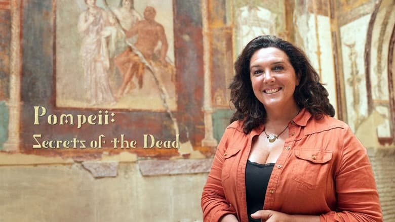 Backdrop from Pompeii: Secrets of the Dead with Bettany Hughes