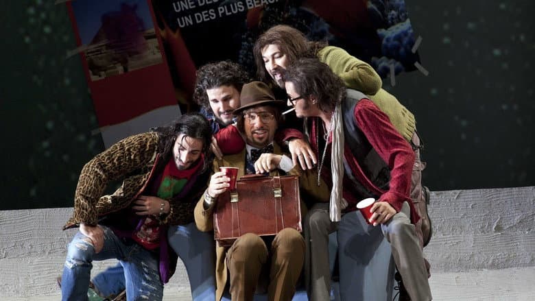 Backdrop from La Bohème