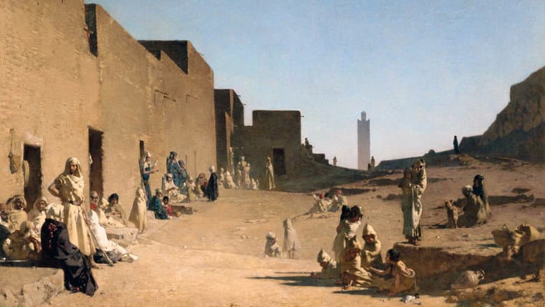 Backdrop from L'Algérie de Gustave Guillaumet (1840-1887)
