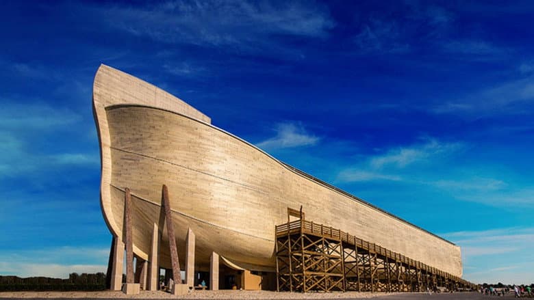 Backdrop from The Building of the Ark Encounter