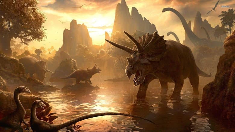 Backdrop from Last Day of the Dinosaurs