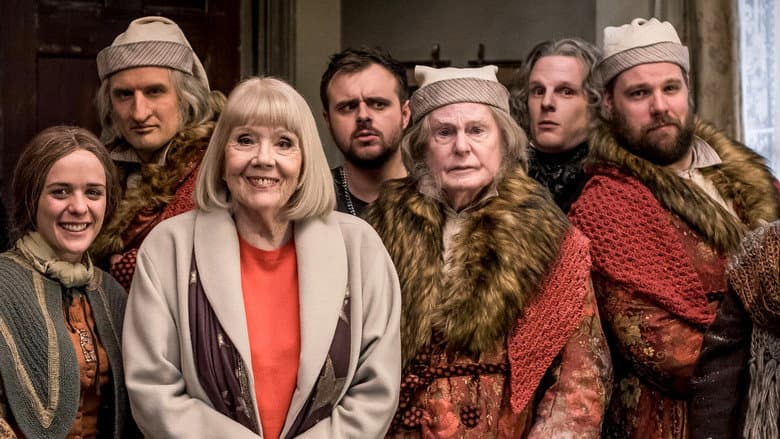 Backdrop from A Christmas Carol Goes Wrong