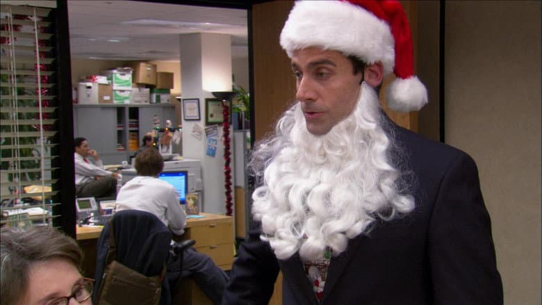 Backdrop from The Office: Secret Santa Pack