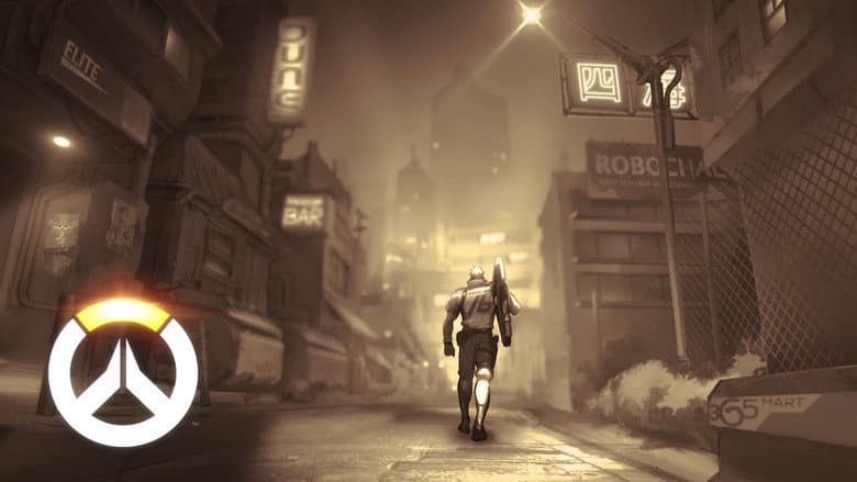 Backdrop from Overwatch: Soldier: 76 Origin Story