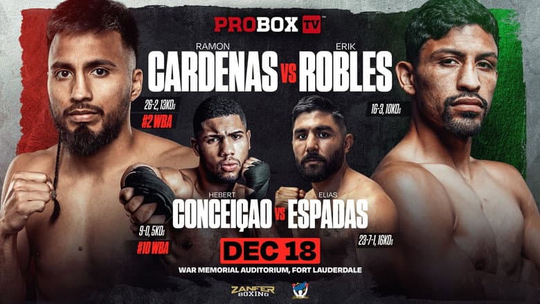 Backdrop from Ramon Cardenas vs. Erik Robles