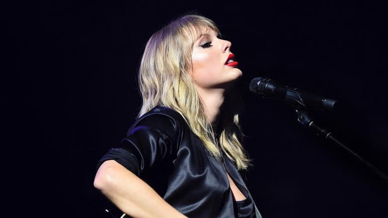 Backdrop from Taylor Swift City of Lover Concert