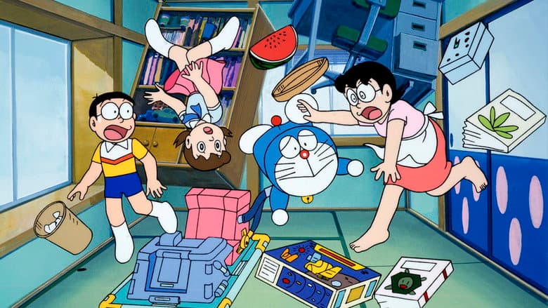 Backdrop from Doraemon: Nobita Drifts in the Universe
