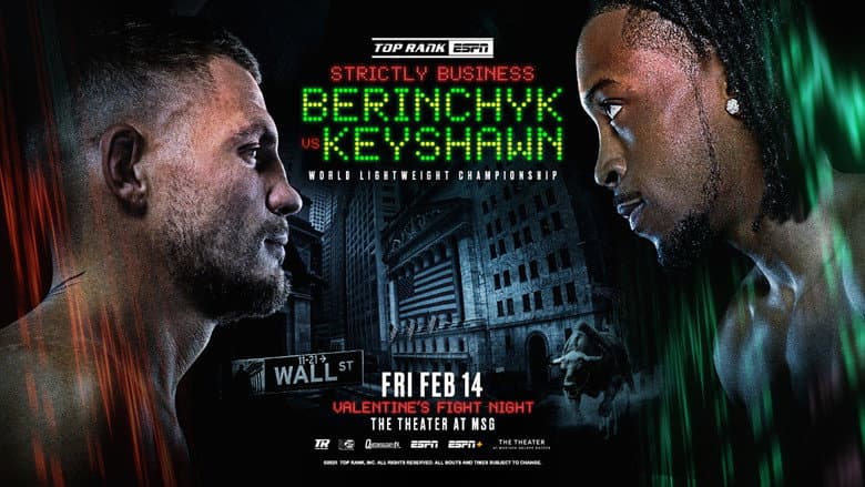 Backdrop from Denys Berinchyk vs. Keyshawn Davis