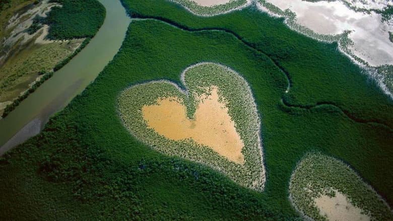 Backdrop from Earth from Above: Stunning Water