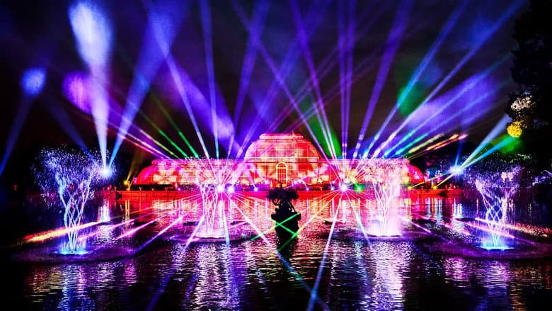 Backdrop from Christmas Magic at Kew Gardens
