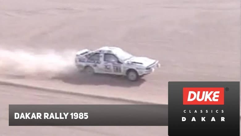Backdrop from Paris-Dakar Rally 1985