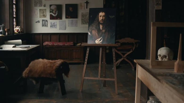 Backdrop from Albrecht Dürer: Through the Looking-Glass