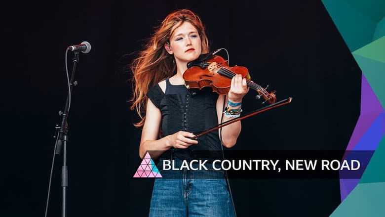 Backdrop from Black Country, New Road: Glastonbury 2023