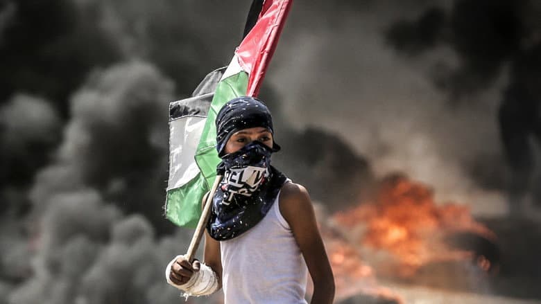 Backdrop from One Day in Gaza
