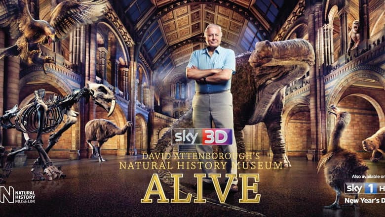 Backdrop from David Attenborough's Natural History Museum Alive