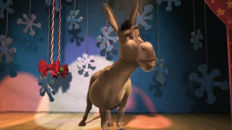 Backdrop from Donkey's Christmas Shrektacular