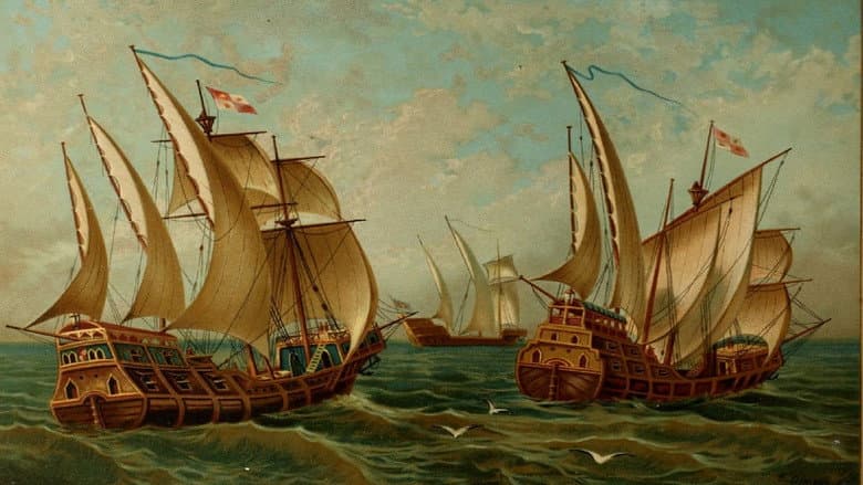 Backdrop from Columbus The Lost Voyage