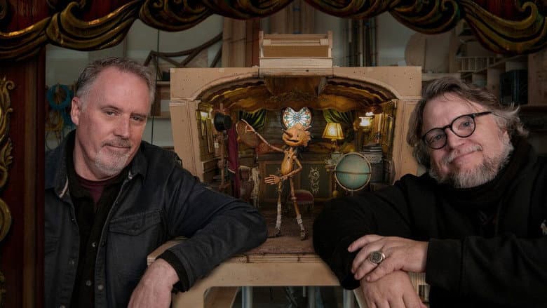 Backdrop from Guillermo del Toro's Pinocchio: Handcarved Cinema