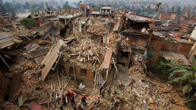 Backdrop from Nepal Quake: Terror on Everest
