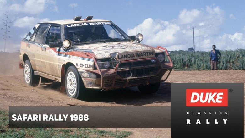 Backdrop from Safari Rally 1988