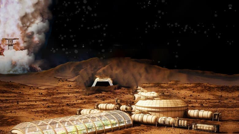 Backdrop from Race to the Red Planet