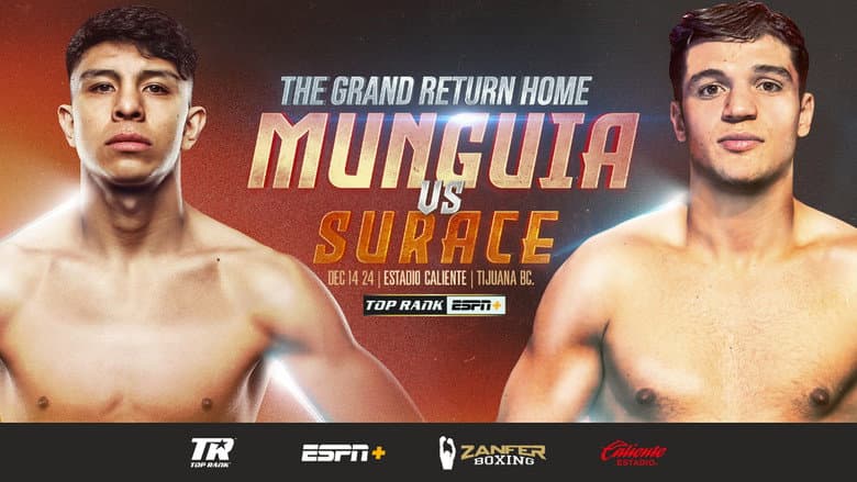 Backdrop from Jaime Munguia vs. Bruno Surace