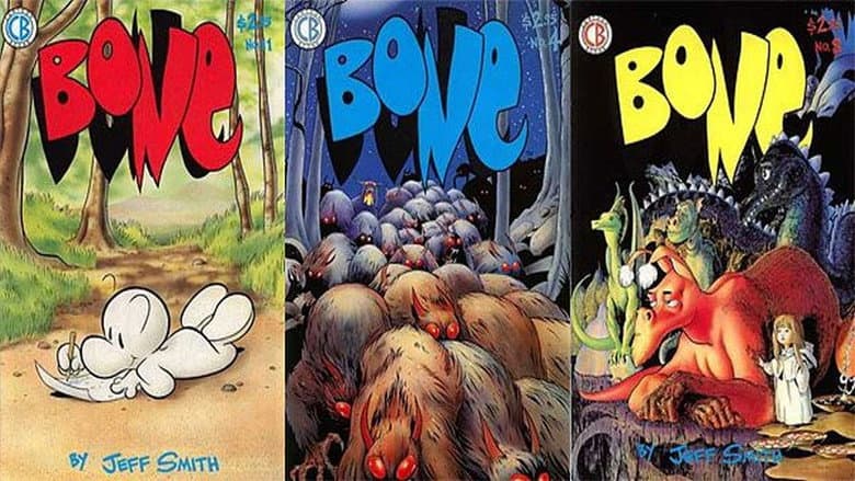 Backdrop from The Cartoonist: Jeff Smith, BONE and the Changing Face of Comics