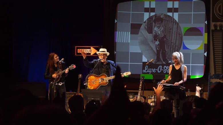 Backdrop from Elvis Costello - Detour Live at Liverpool Philharmonic Hall