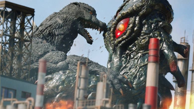 Backdrop from Godzilla vs. Hedorah