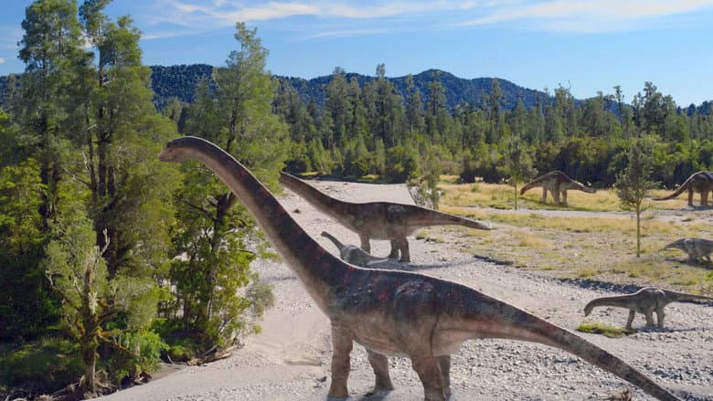 Backdrop from Les Dinosaures du pôle Sud