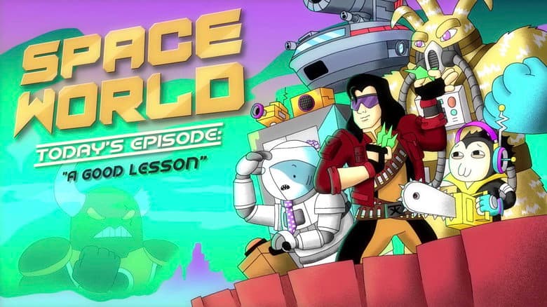 Backdrop from SpaceWorld: ""A Good Lesson""